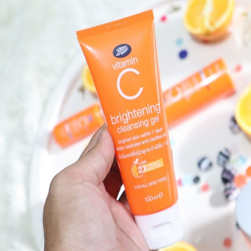 Boots Vitamin C Brightening Cleansing Gel - 100ml (Thailand)