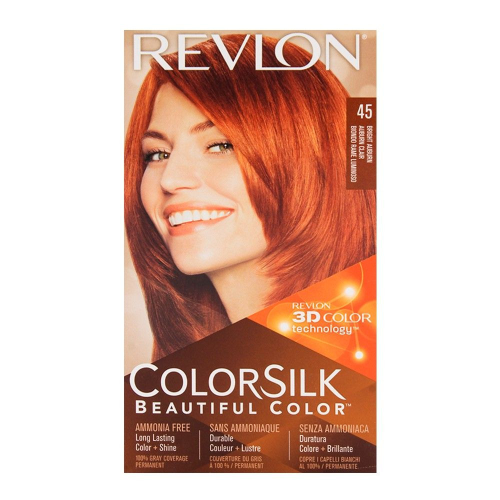 Revlon Colorsilk Beautiful Hair Color - 45 Bright Auburn (USA)