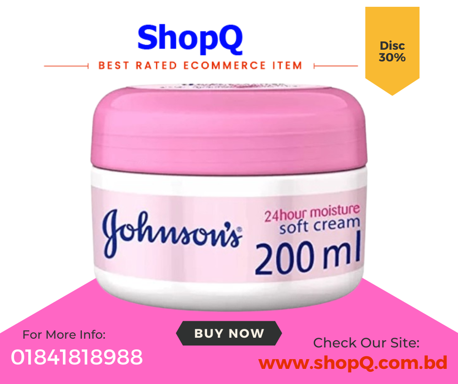 JOHNSONS 24Hour Soft Cream – 200ml (U.A.E)