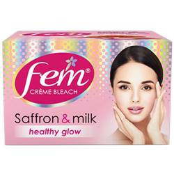 Fem Creme Bleach Saffron & Milk Healthy Glow Cream - 8g