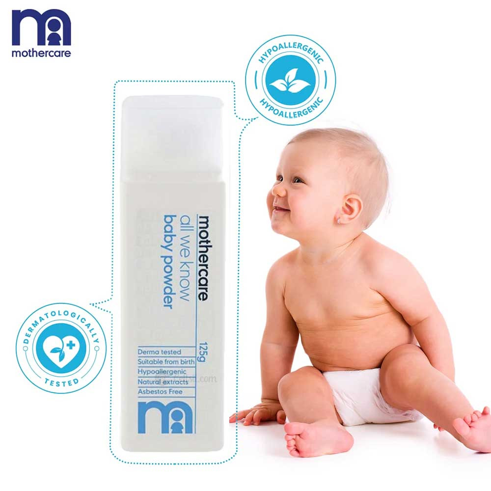 Mothercare All We Know Baby Powder - 125g (India)