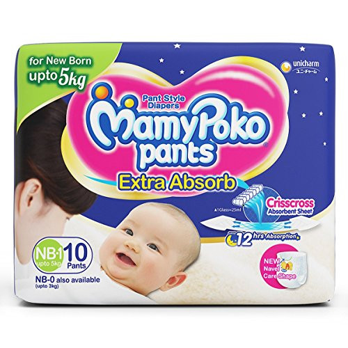 MamyPoko Pants Baby Diaper Extra Absorb (4-8Kg) S4 - (10 Pack Bundle Offer)