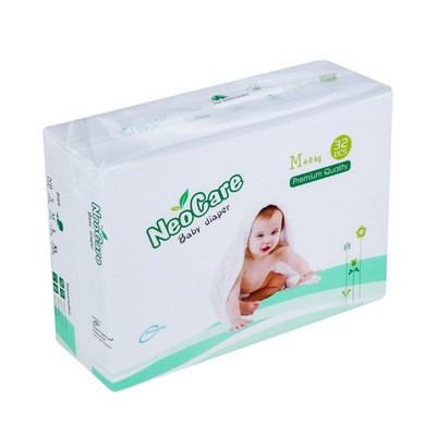 NeoCare Premium Belt Baby Diaper (4-9 Kg) - M32 Pcs