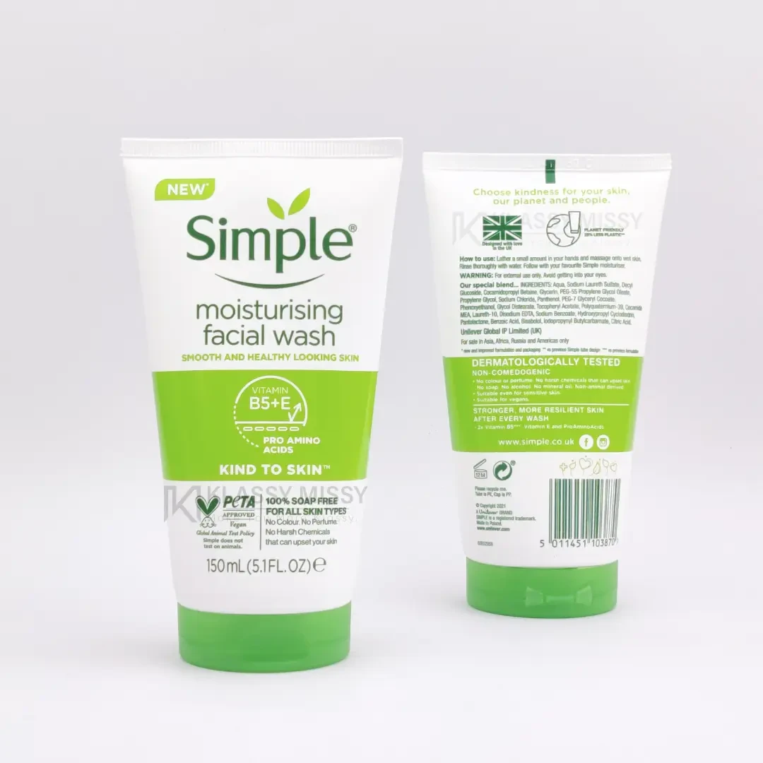 SIMPLE – Moisturizing Facial Wash – 150 ML