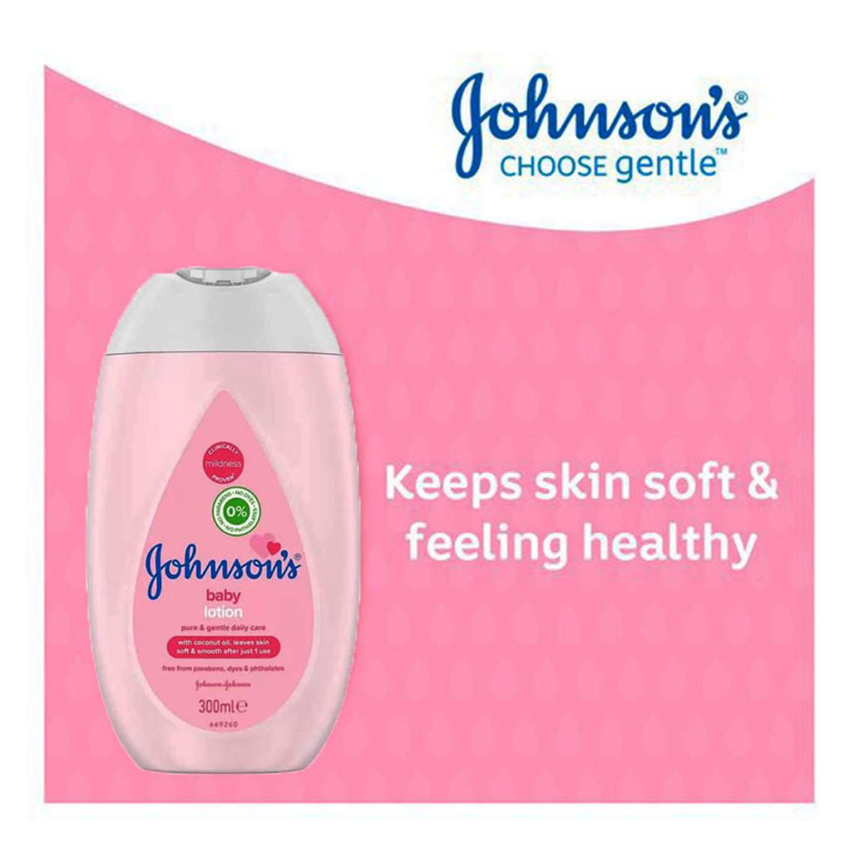 Johnsons Pink Baby Lotion Soft & Smooth Skin - 300ml (EU)
