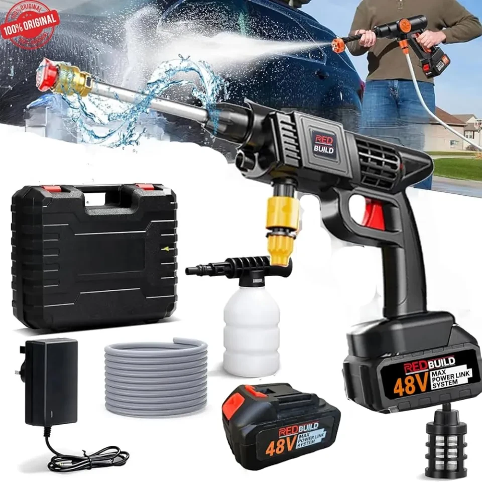 Car Wash Washer Gun Cordless High Pressure Car Washer Spray Rechargeable 2 Type Wash Gun Electric Water Gun Machine