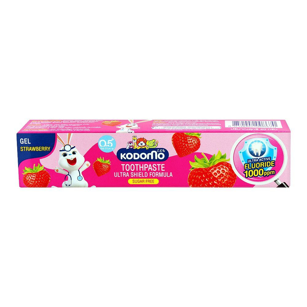 Kodomo Strawberry Toothpaste Gel Ultra Shield Formula (0.5 Years Up) - 40g (Thailand)