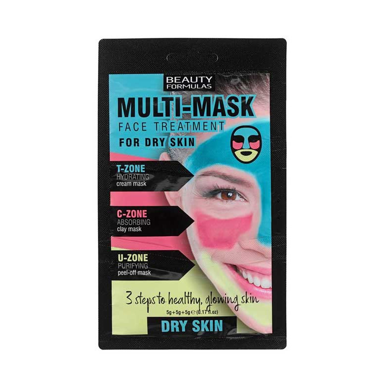 Beauty Formulas Multi Mask Face Treatment For Oily Skin - 15g