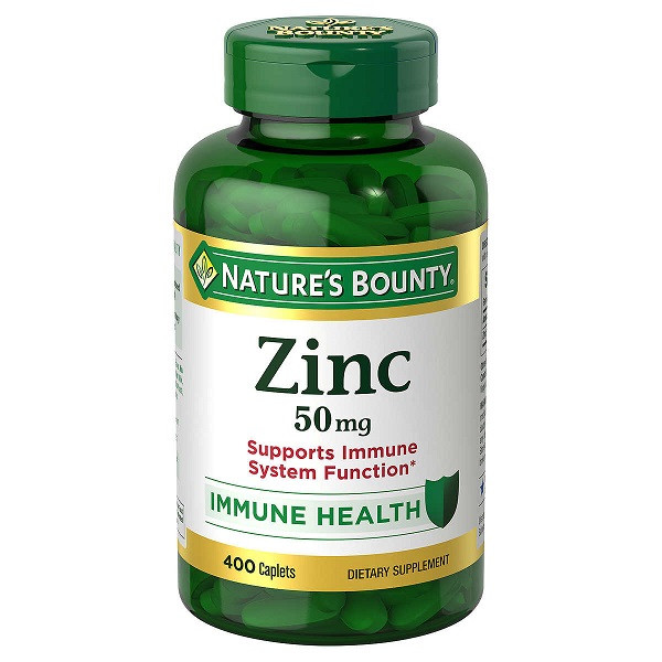 Natures Bounty Zinc 50mg 400 Caplets - (USA)