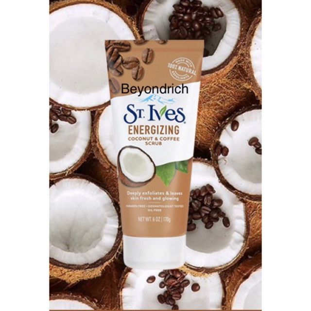 St. Ives Energizing Coconut & Coffee Scrub - 170g (USA)