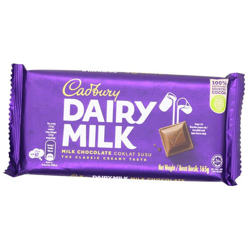 Cadbury Dairy Milk Coklat Susu Chocolate - 160g (Imported from UK)
