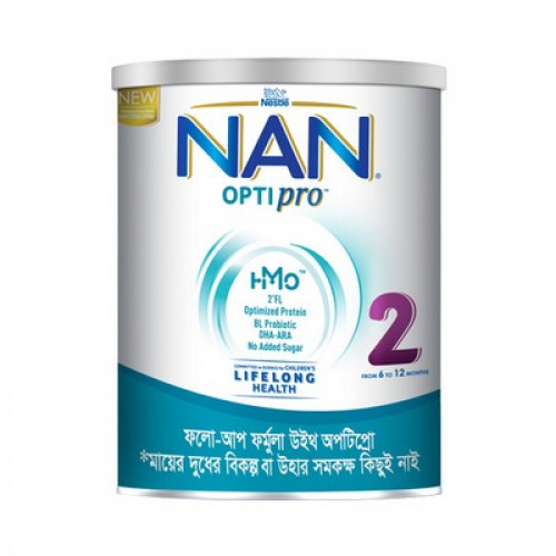 Nestle NAN 2 Optipro Baby Milk Lifelong Health (From 6 to 12 months) - 400g (BD)