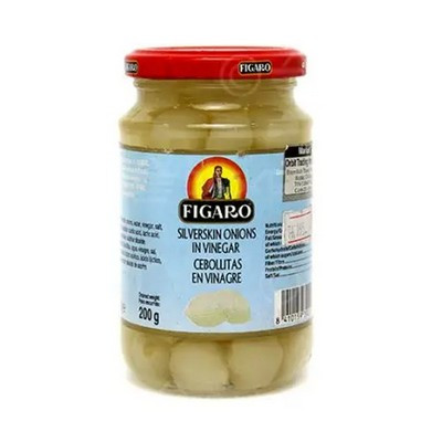 Figaro Silverskin Onions in Vinegar - 340g (Spain)