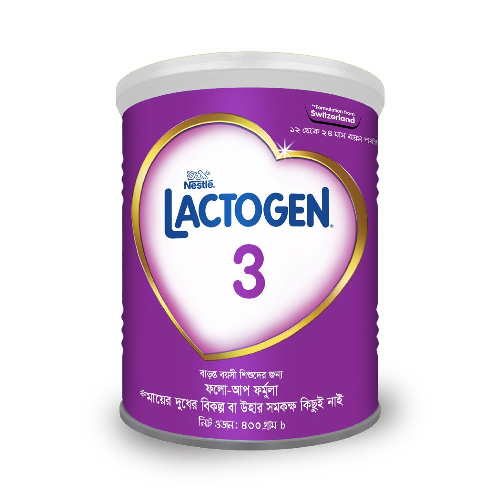 Nestle Lactogen 3 Baby Milk (12-24 Months) - 400g (BD)