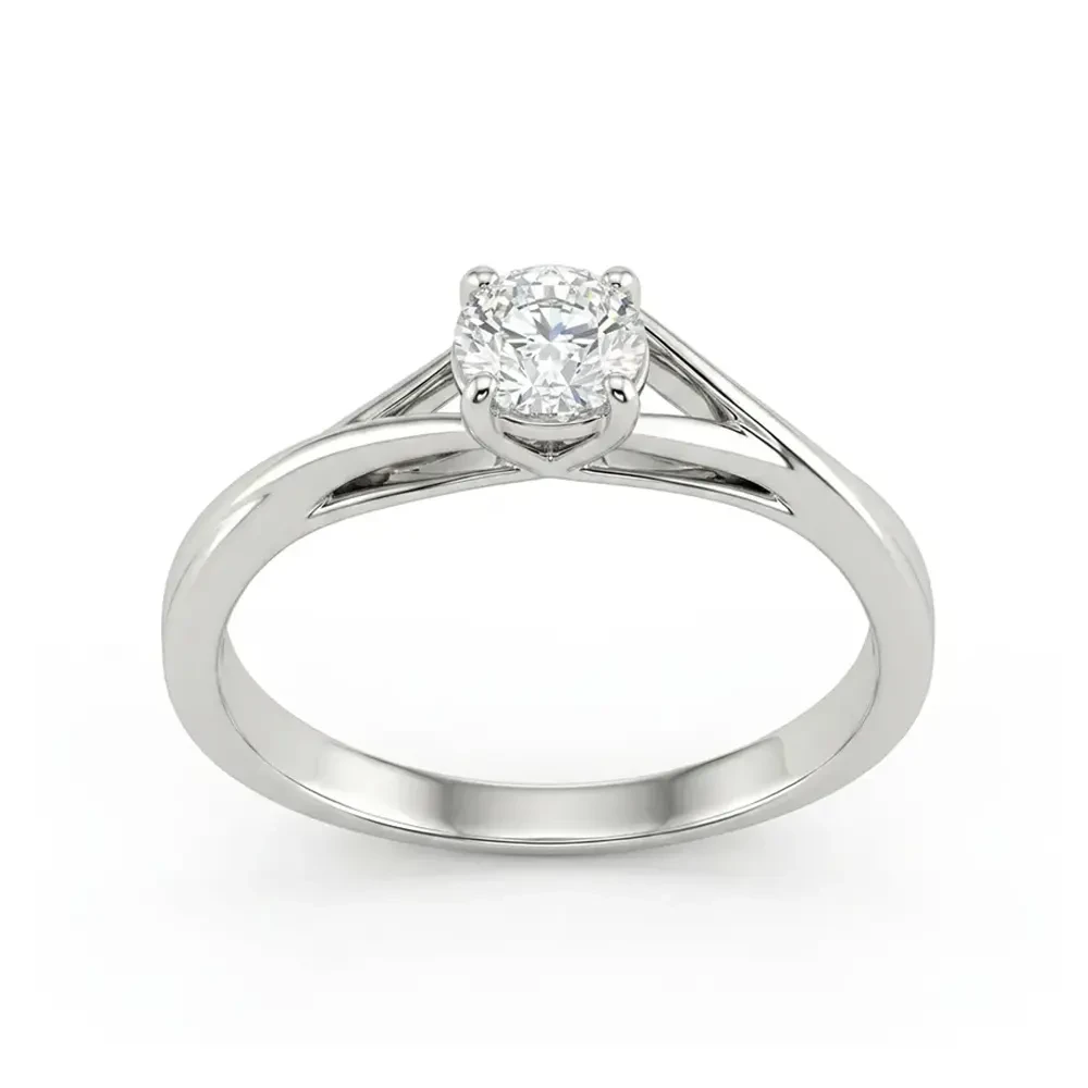 Diamond ladies single stone solitaire ring