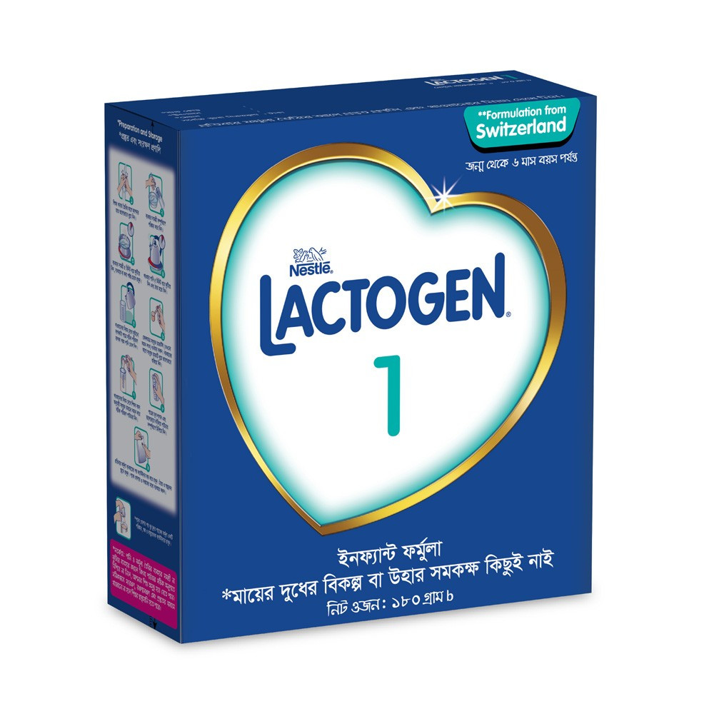Nestle Lactogen 1 Formula Milk Powder (0-6m) - 180g