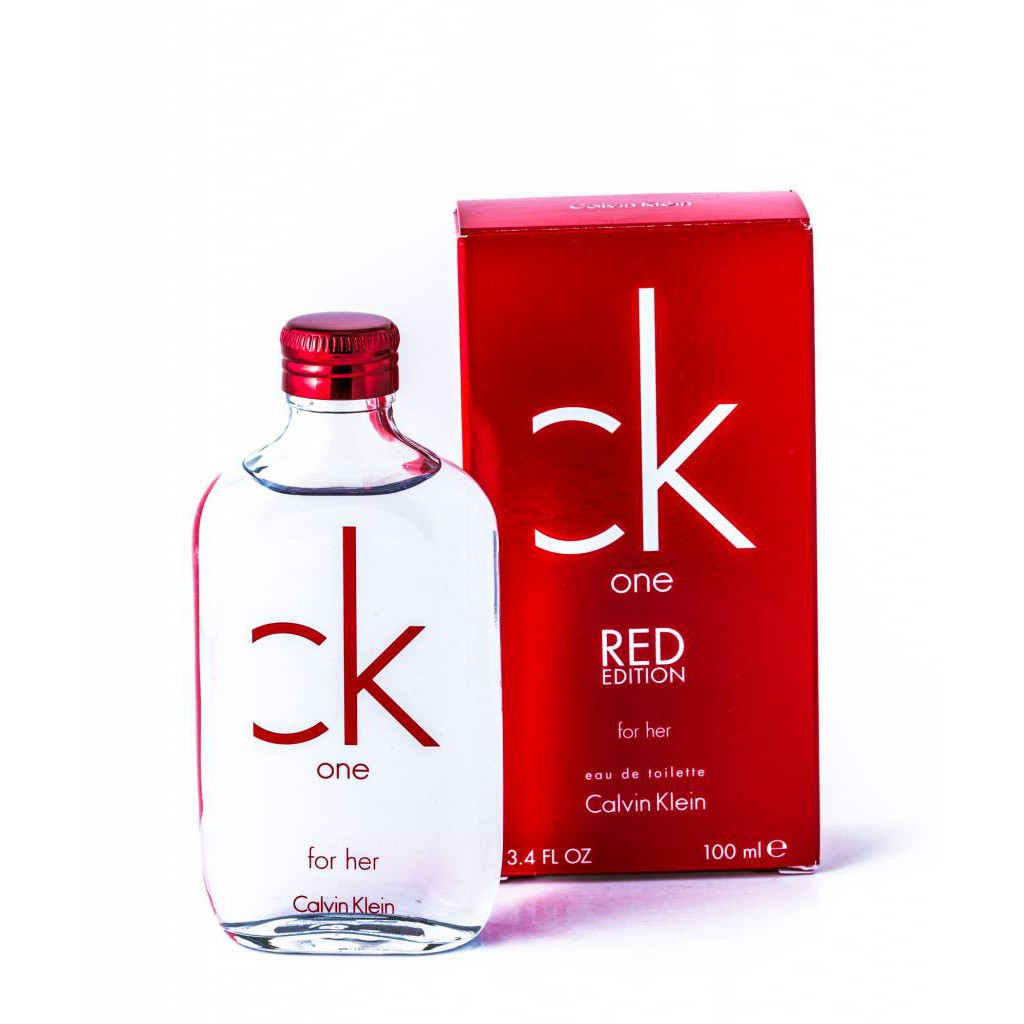 Calvin Klein Ck One Red Edition Eau De Toilette Spray for Her - 100ml (France)