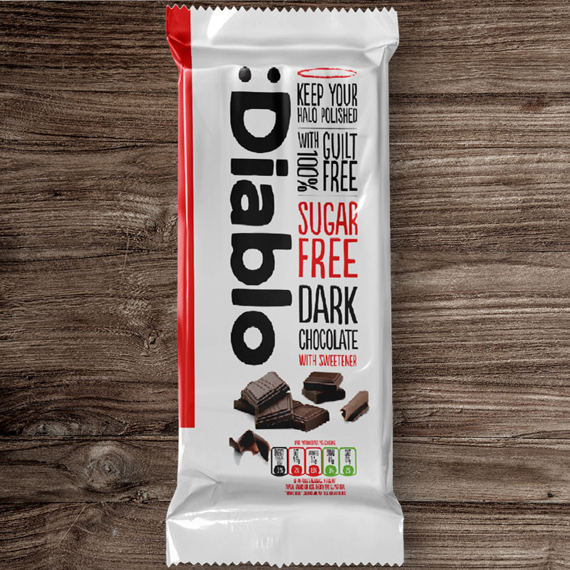 Diablo Sugar Free Dark Chocolate - 85g (Imported from UK)