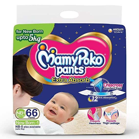 MamyPoko Pants Baby Diaper Extra Absorb (0-5kg) NB17