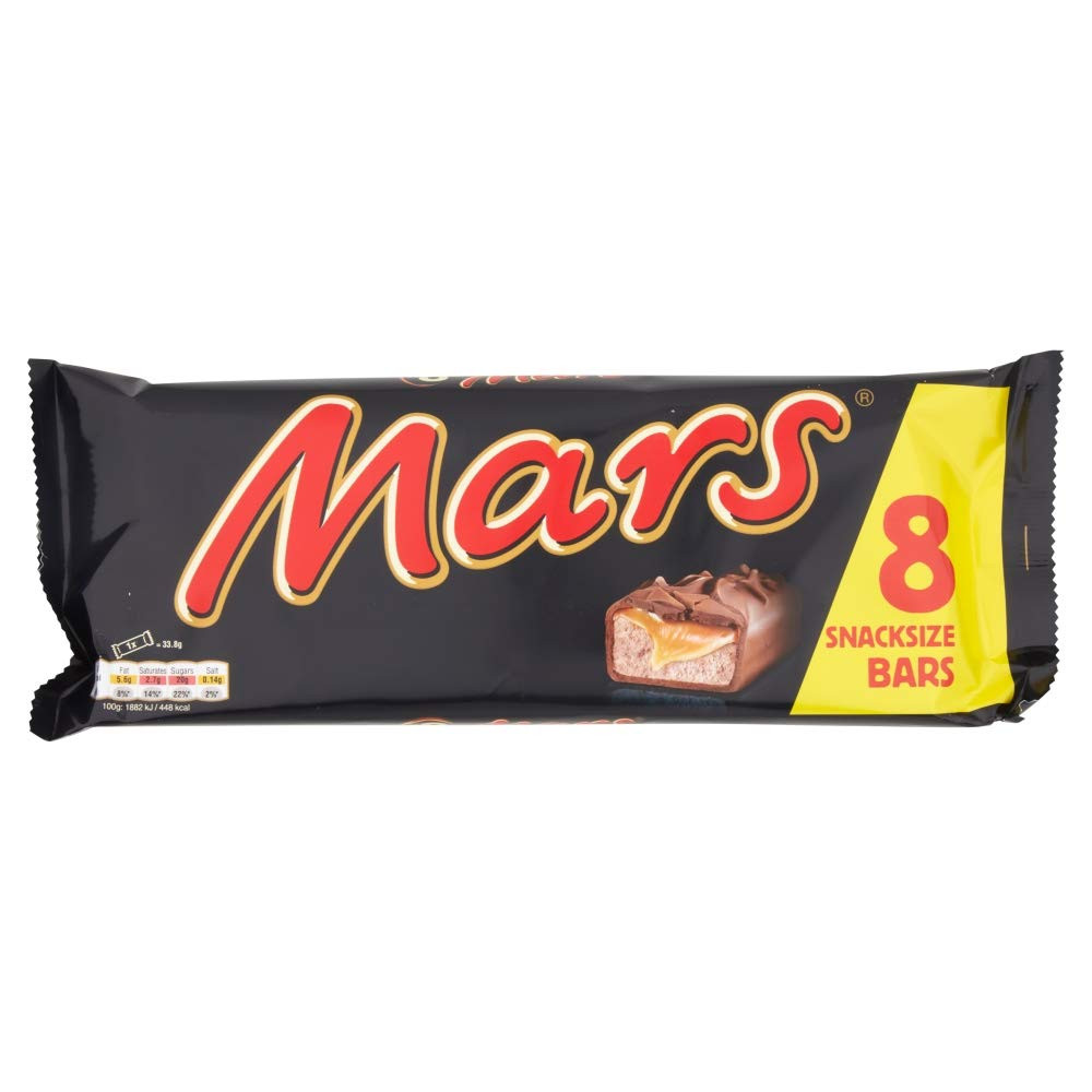 Mars Snacksize Chocolate 8 Bars - 270.4g (Imported from UK)