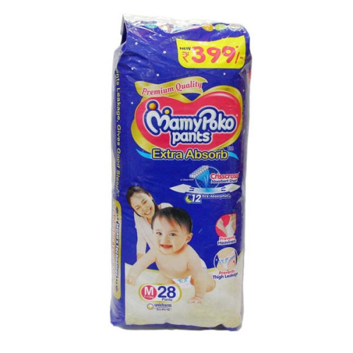 Mamypoko Pants Baby Diaper Extra Absorb (7-12Kg) M28