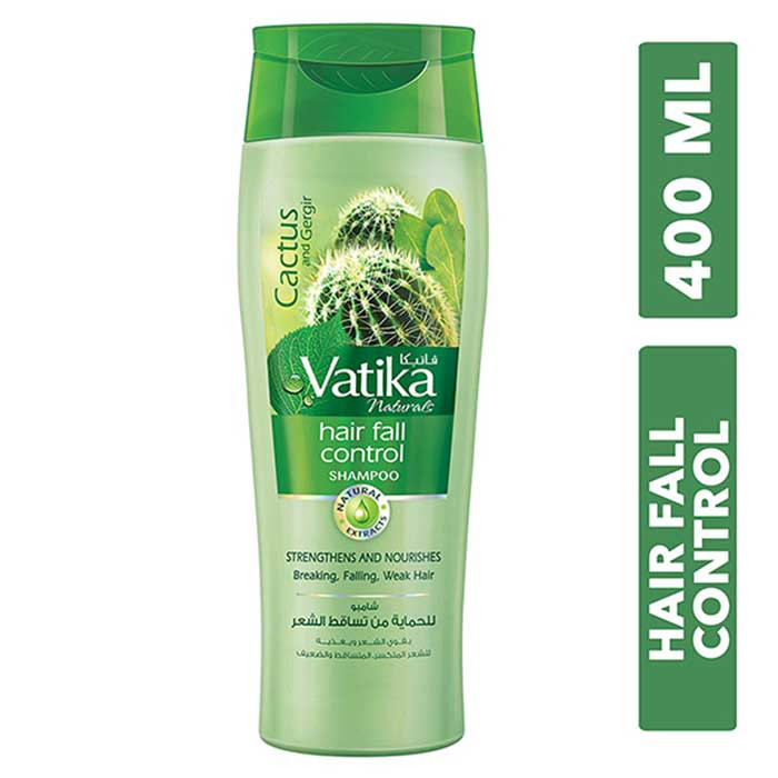 Vatika Cactus & Gergir Hair Fall Control Shampoo - 400ml (U.A.E)