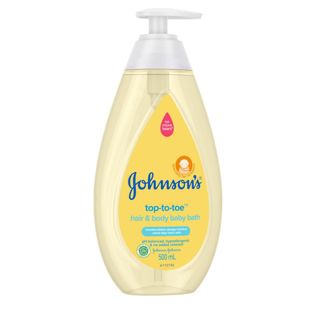 Johnsons Top to Toe Hair & Body Baby Bath - 500ml (Indonesia)