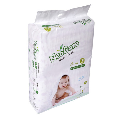 NeoCare Premium Belt Baby Diaper (4-9 Kg) - M50 Pcs